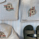 Konges Sløjd A/S Geweven Shorts En Pofbroeken stripe bluie