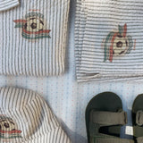 Konges Sløjd A/S Geweven Shorts En Pofbroeken stripe bluie