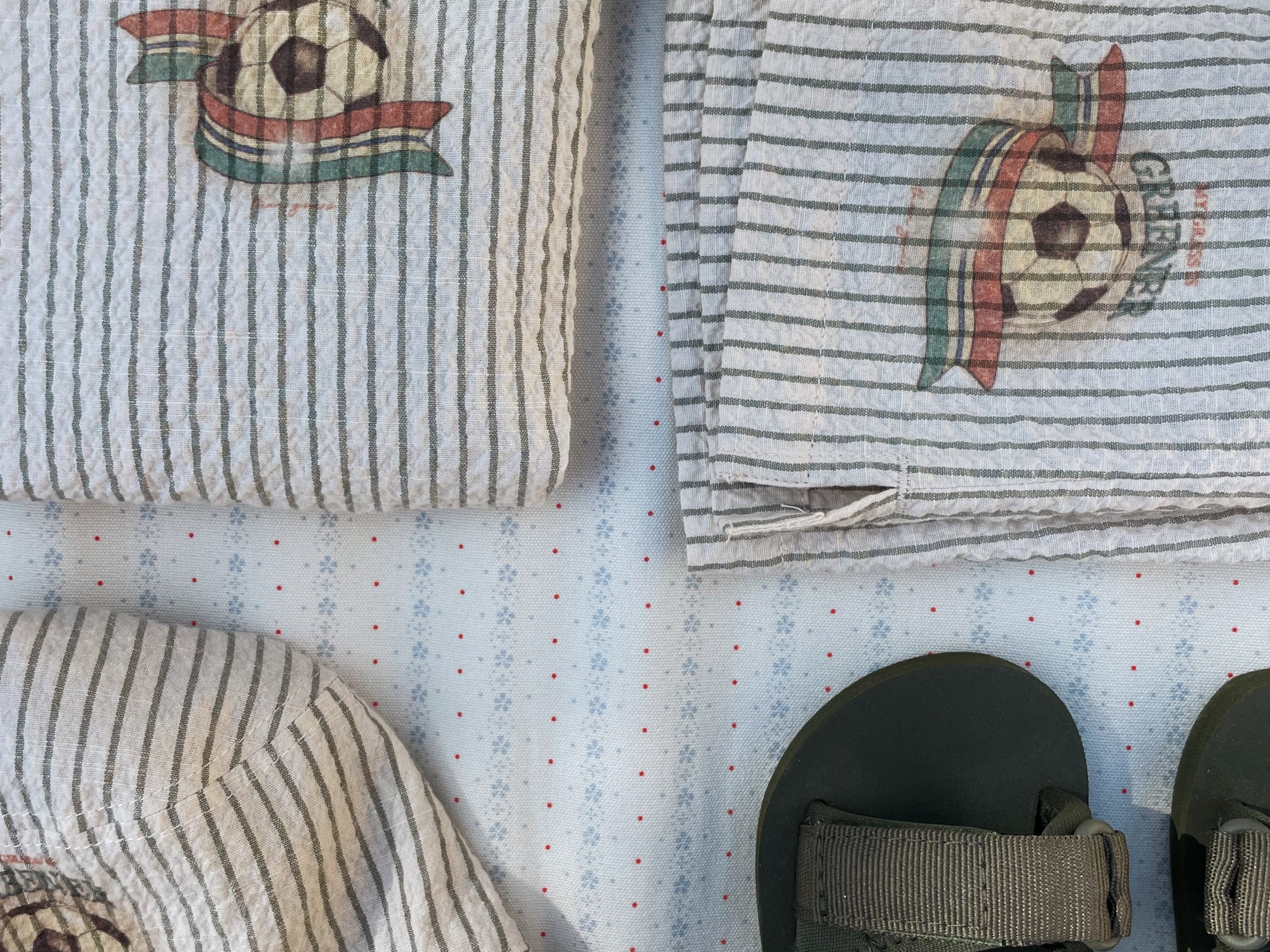 Konges Sløjd A/S Geweven Shorts En Pofbroeken stripe bluie