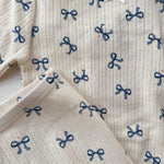 Konges Sløjd A/S Jersey Jurken bow bleu