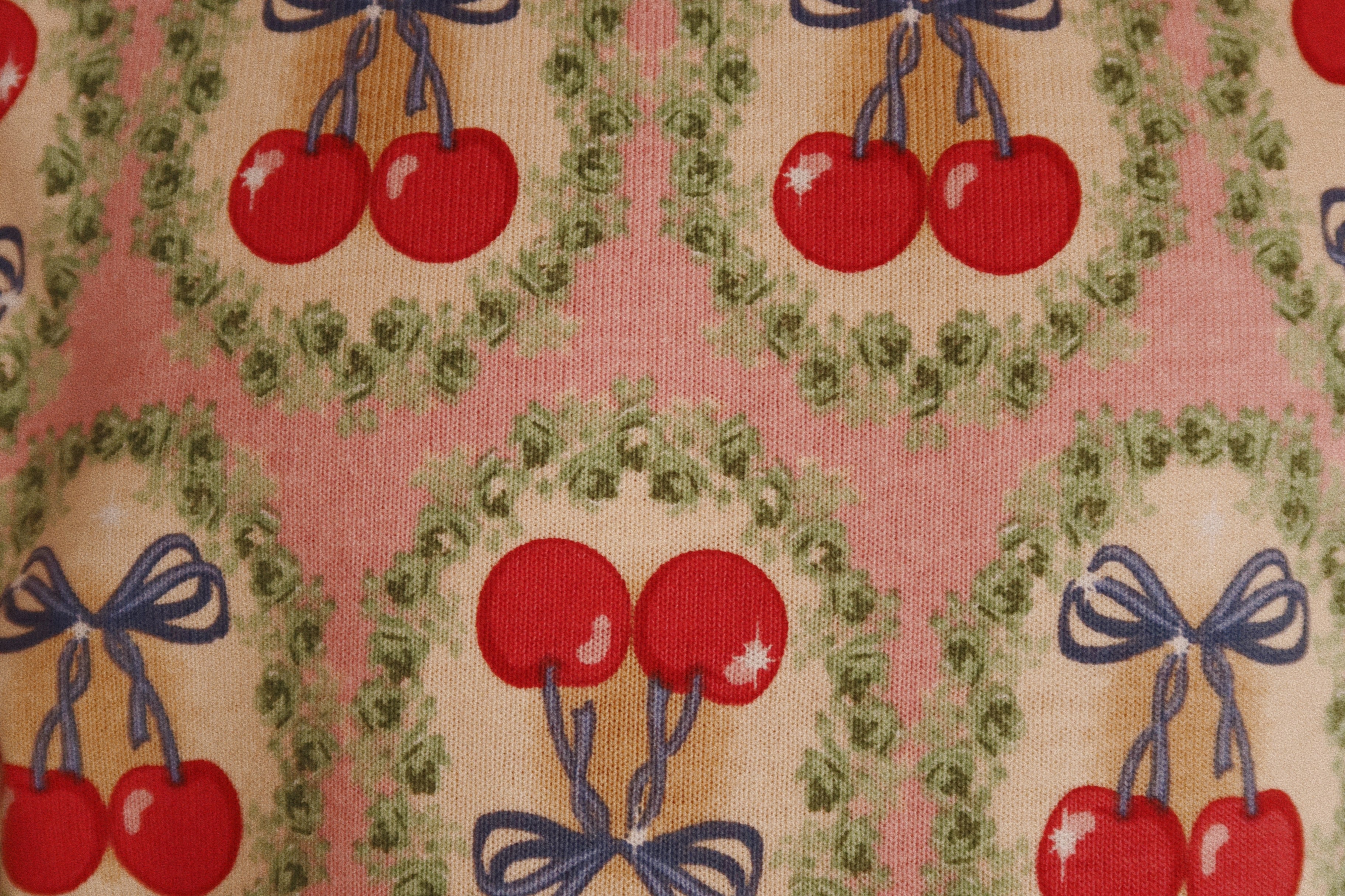 Konges Sløjd A/S Jersey Jurken cherry bow