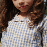 Konges Sløjd A/S Geweven Shirts Met Korte Mouwen captains blue check