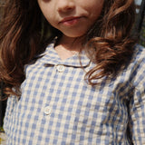 Konges Sløjd A/S Geweven Shirts Met Korte Mouwen captains blue check