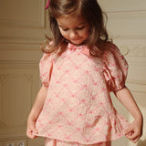 Konges Sløjd A/S Geweven Shirts Met Korte Mouwen lacy pink