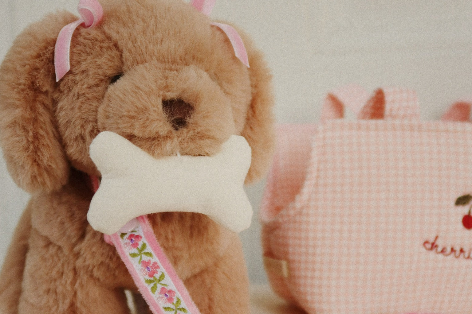 Konges Sløjd A/S Knuffeldieren pink check