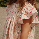 Konges Sløjd A/S WOVEN DRESSES cherry pink motif