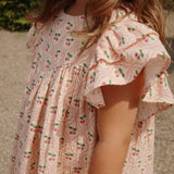 Konges Sløjd A/S WOVEN DRESSES cherry pink motif