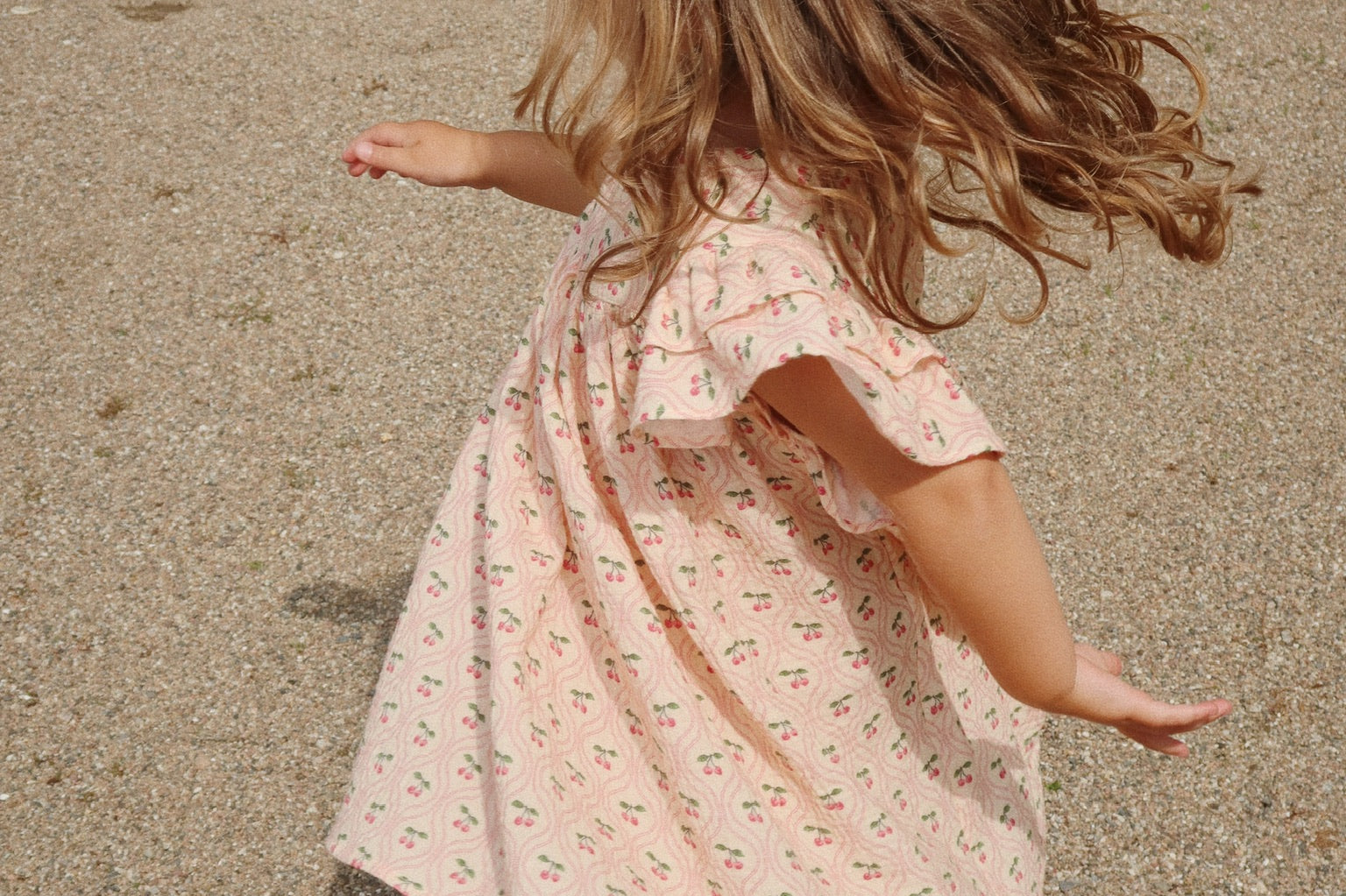 Konges Sløjd A/S WOVEN DRESSES cherry pink motif