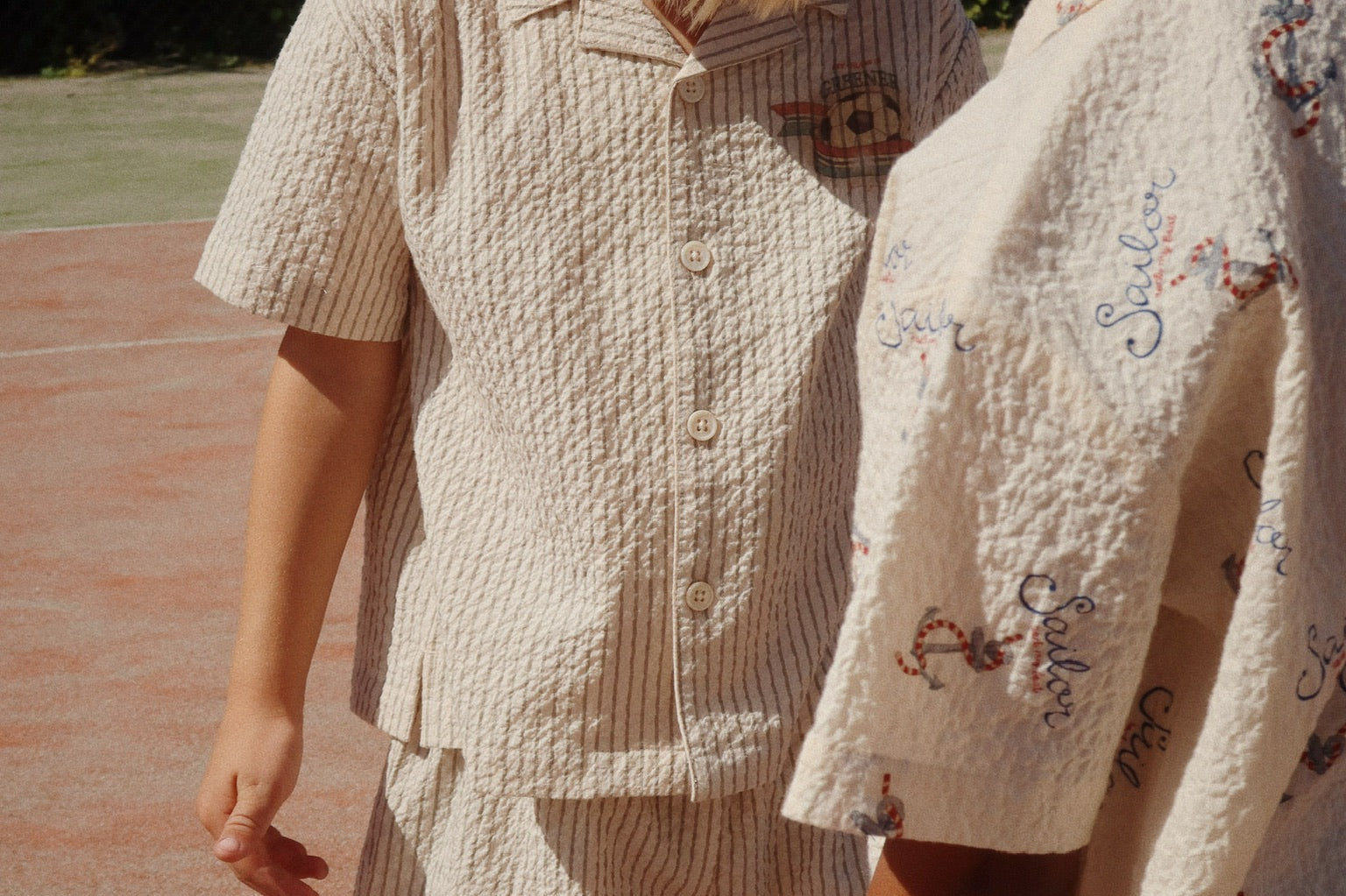 Konges Sløjd A/S Geweven Shorts En Pofbroeken stripe bluie