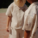 Konges Sløjd A/S Geweven Shorts En Pofbroeken stripe bluie