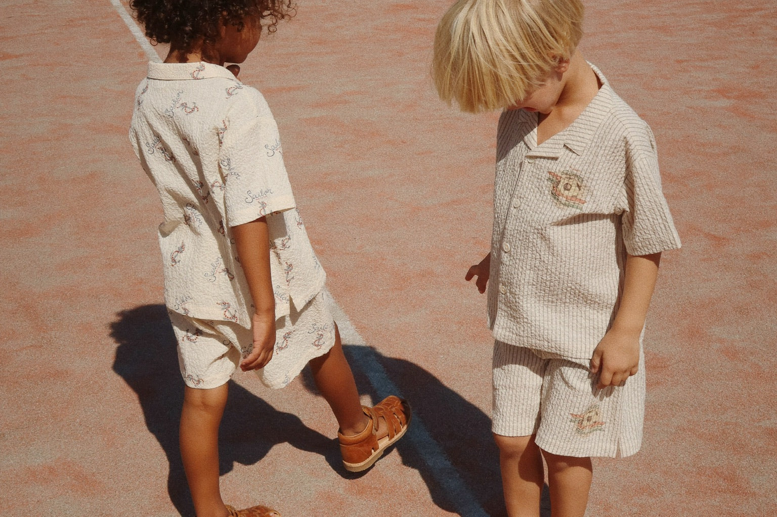 Konges Sløjd A/S Geweven Shorts En Pofbroeken stripe bluie