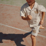 Konges Sløjd A/S Geweven Shorts En Pofbroeken stripe bluie