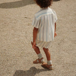 Konges Sløjd A/S Geweven Shirts Met Korte Mouwen antique white