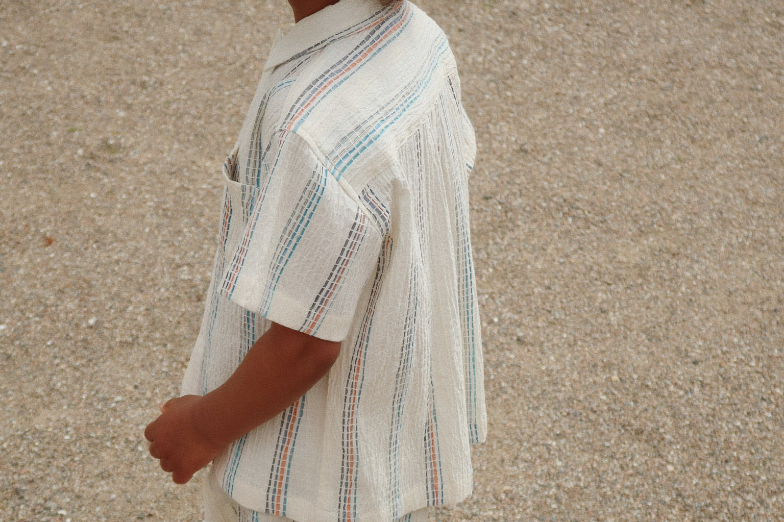 Konges Sløjd A/S Geweven Shirts Met Korte Mouwen antique white