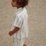 Konges Sløjd A/S Geweven Shirts Met Korte Mouwen antique white