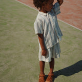 Konges Sløjd A/S Geweven Shirts Met Korte Mouwen antique white