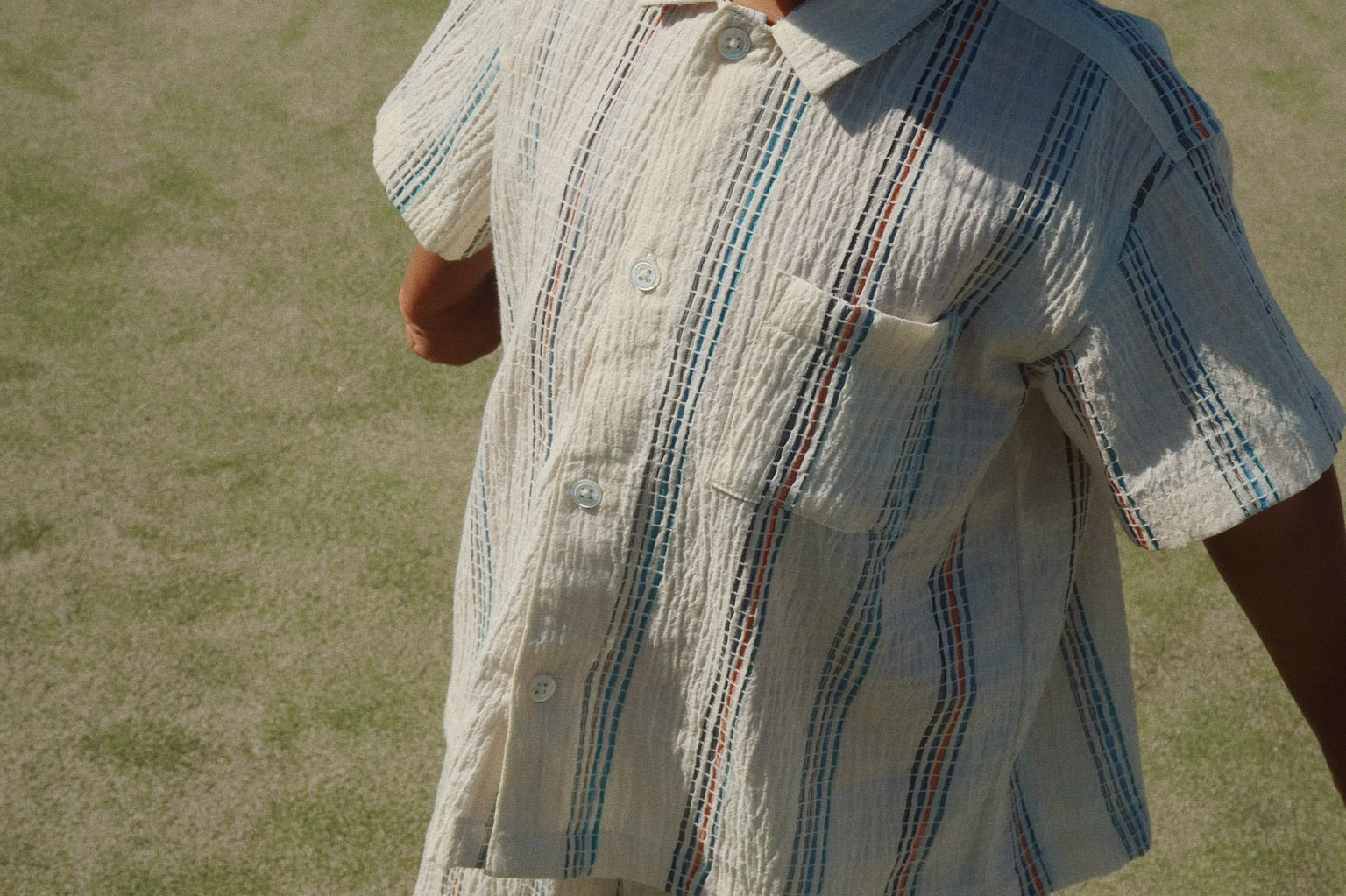 Konges Sløjd A/S Geweven Shirts Met Korte Mouwen antique white