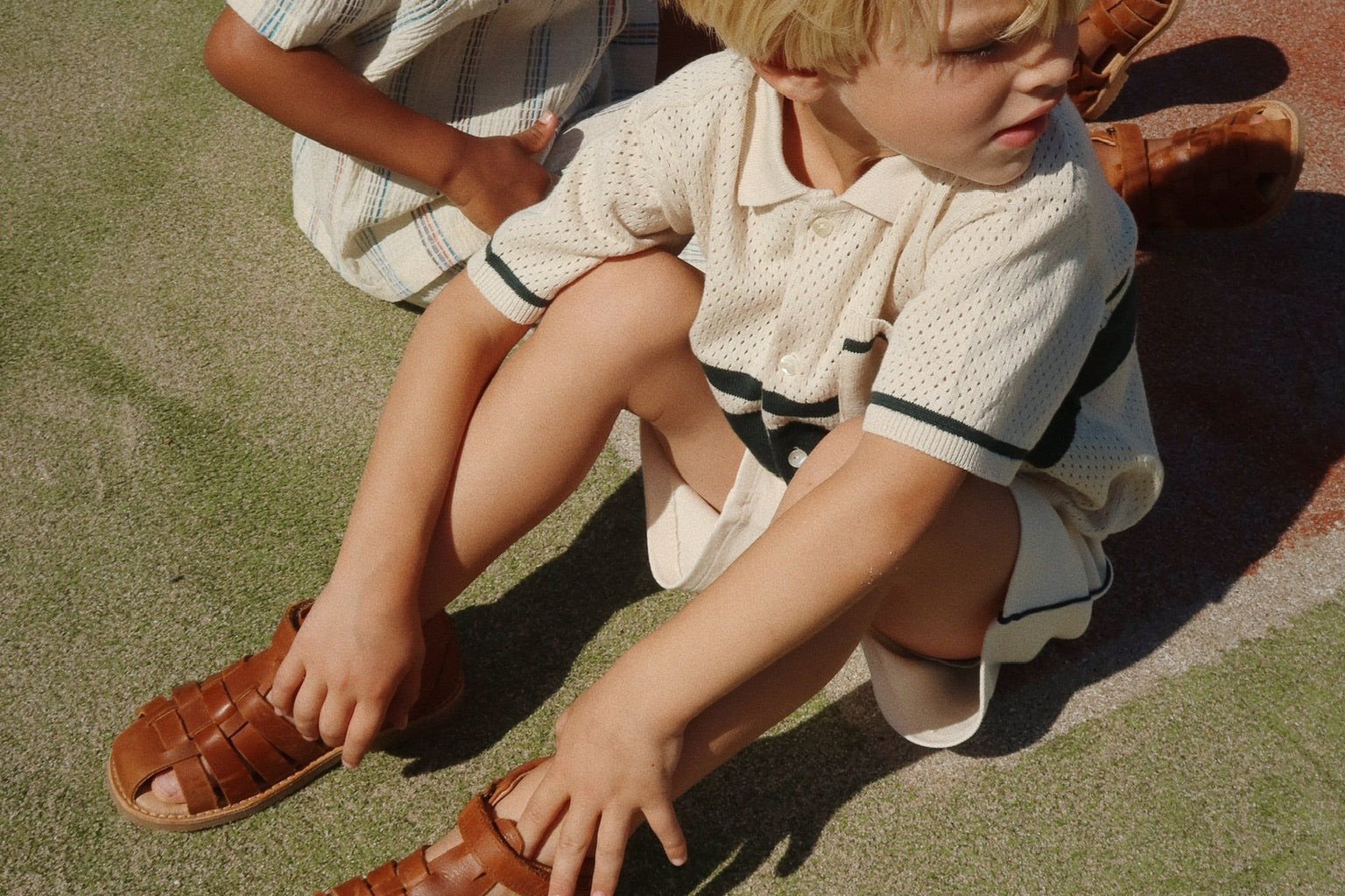 Konges Sløjd A/S Geweven Shirts Met Korte Mouwen antique white