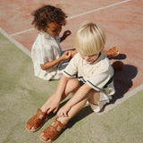 Konges Sløjd A/S Geweven Shirts Met Korte Mouwen antique white