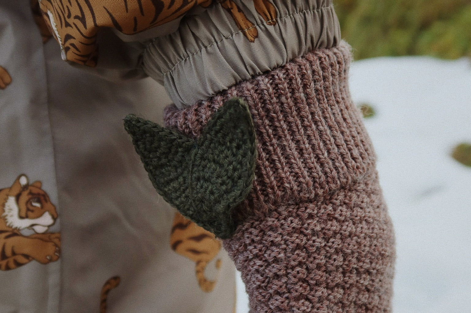 Konges Sløjd A/S Wanten bunny brown melange