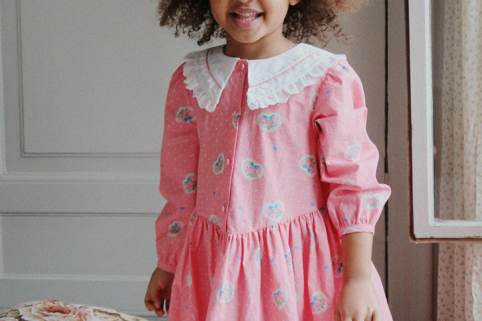 Konges Sløjd A/S WOVEN DRESSES cher coeur rose