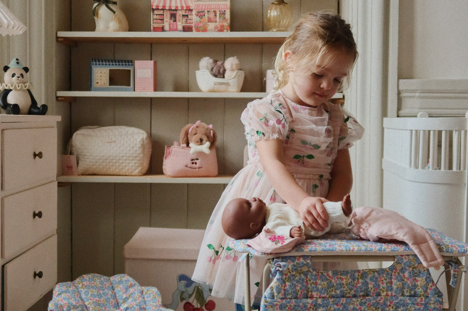 Konges Sløjd A/S WOVEN DRESSES ma grande cerise pink glitter