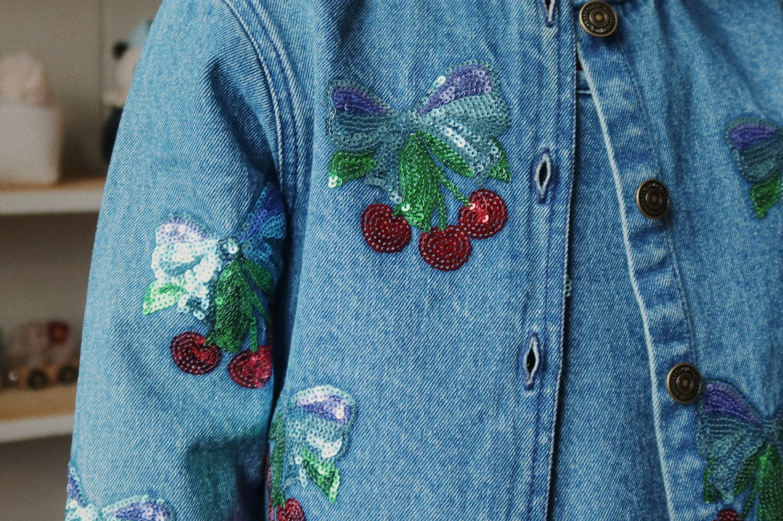 Konges Sløjd A/S Geweven Jacks En Vesten amarena sequin