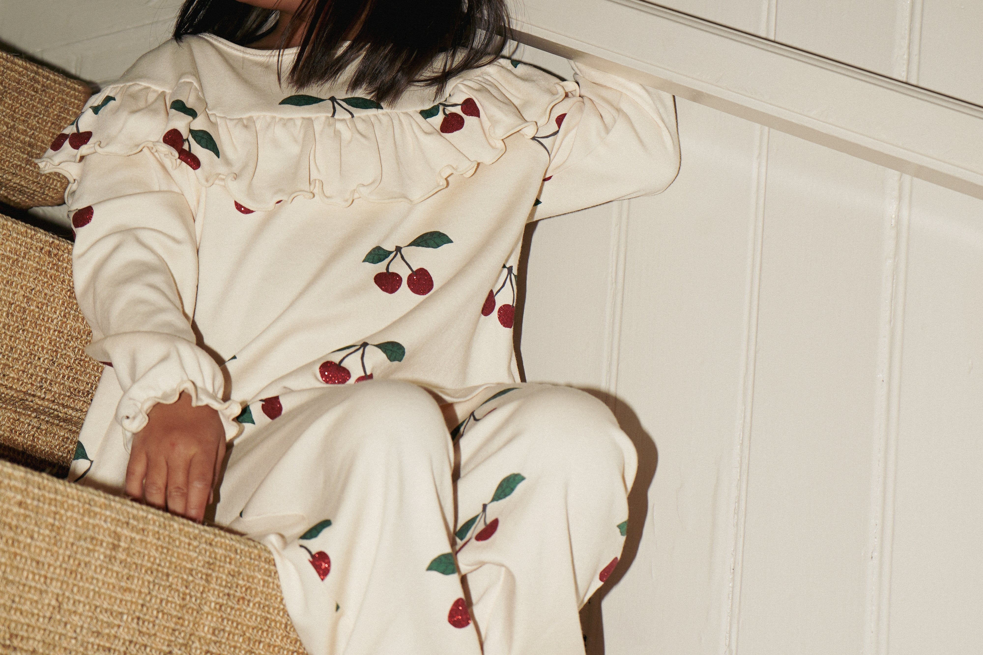 Konges Sløjd A/S Jersey Broeken ma grande cerise glitter