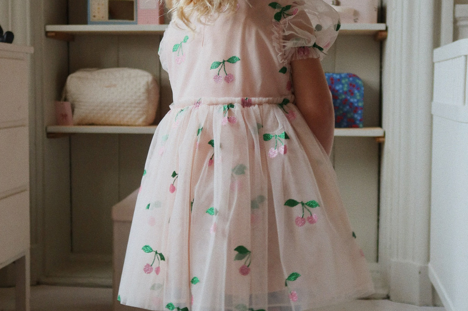 Konges Sløjd A/S WOVEN DRESSES ma grande cerise pink glitter