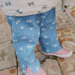 Konges Sløjd A/S Geweven Broeken boucle blue