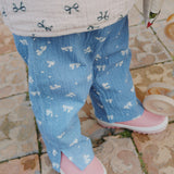 Konges Sløjd A/S Geweven Broeken boucle blue