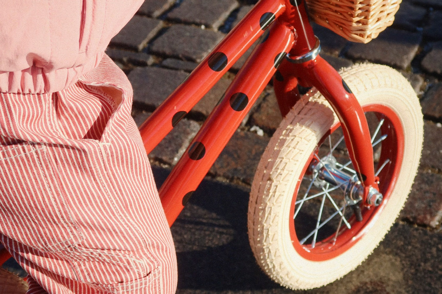 Konges Sløjd A/S Geweven Broeken milk rouge stripe