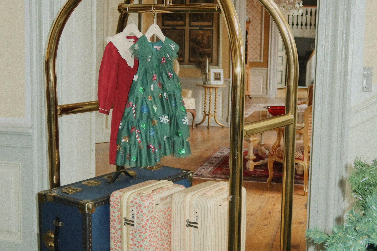 Konges Sløjd A/S WOVEN DRESSES hunter green