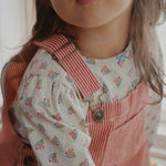 Konges Sløjd A/S WOVEN DRESSES milk rouge stripe