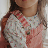 Konges Sløjd A/S WOVEN DRESSES milk rouge stripe