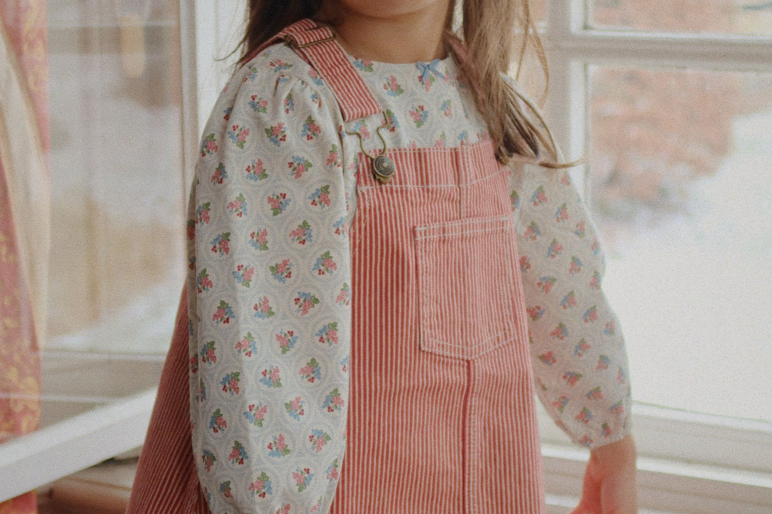 Konges Sløjd A/S WOVEN DRESSES milk rouge stripe