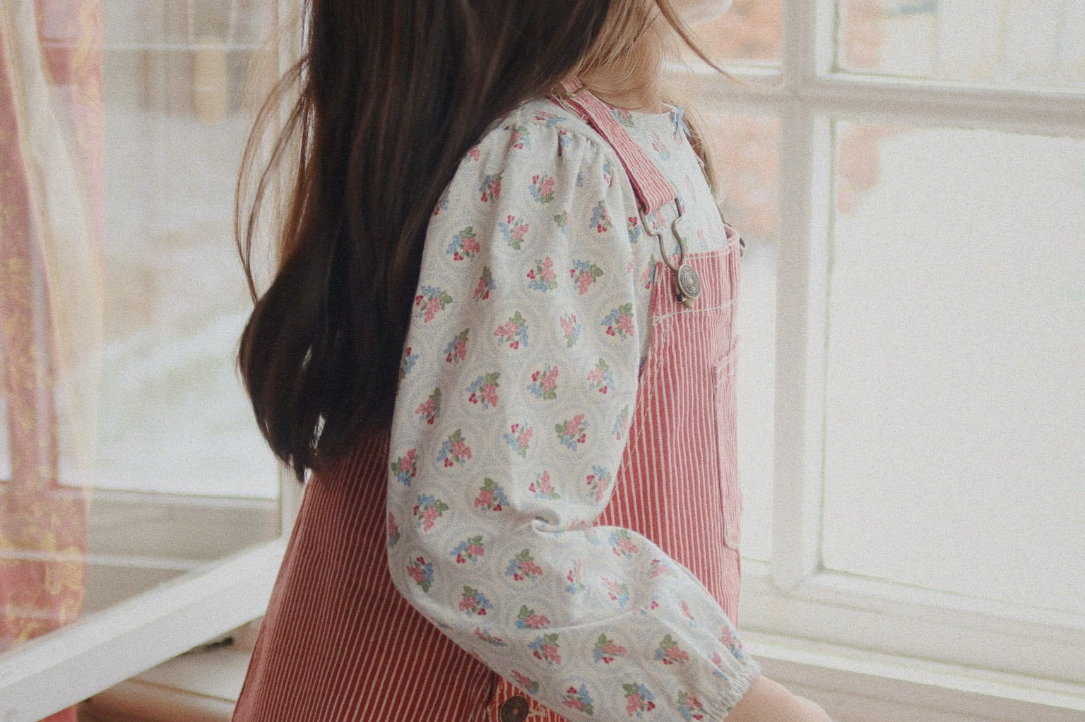 Konges Sløjd A/S WOVEN DRESSES milk rouge stripe