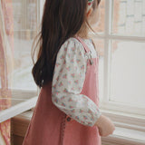 Konges Sløjd A/S WOVEN DRESSES milk rouge stripe