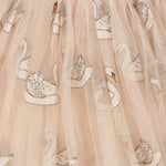 Konges Sløjd A/S Rokjes - Geweven swan glitter