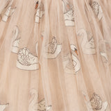 Konges Sløjd A/S Rokjes - Geweven swan glitter