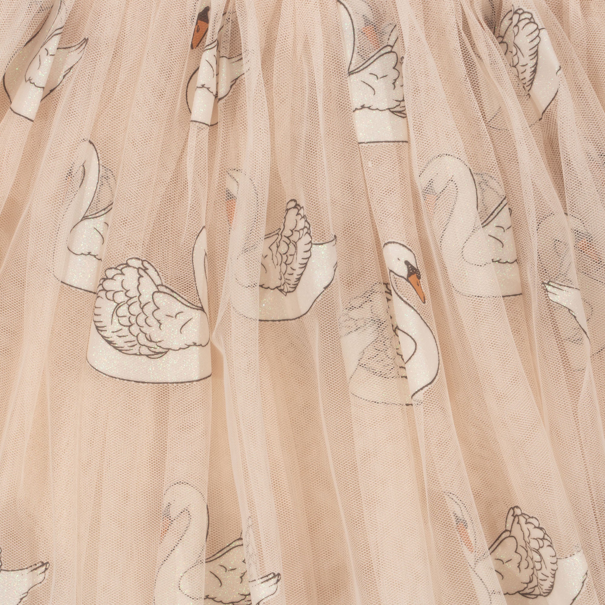 Konges Sløjd A/S Rokjes - Geweven swan glitter