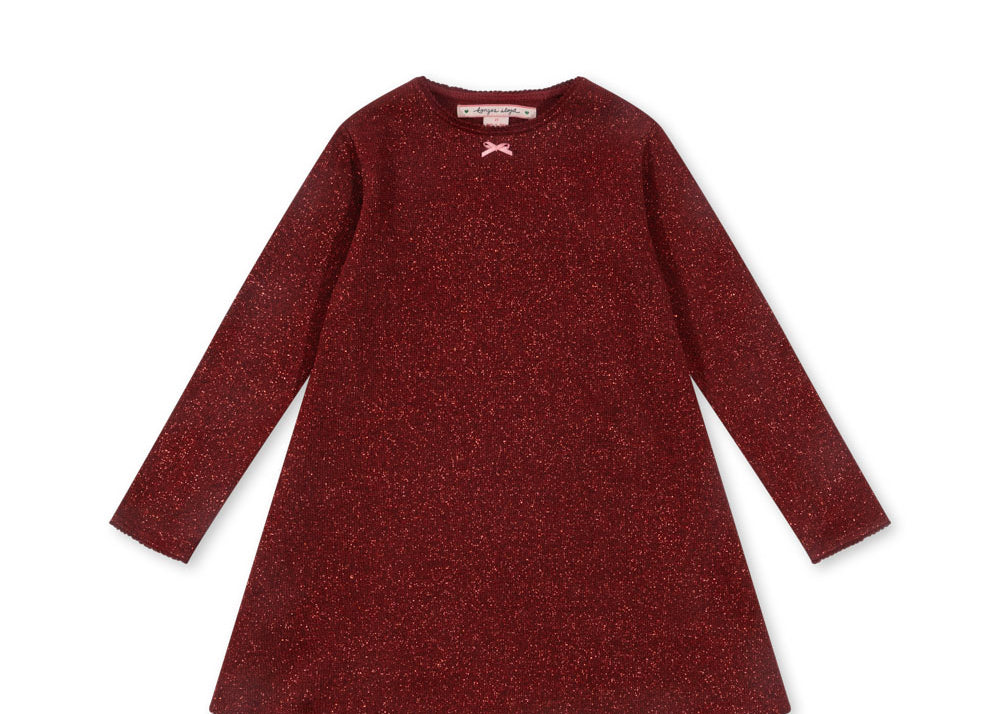 Konges Sløjd A/S Jersey Jurken red dahlia