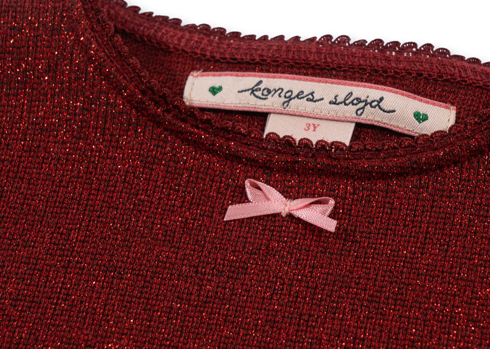 Konges Sløjd A/S Jersey Jurken red dahlia