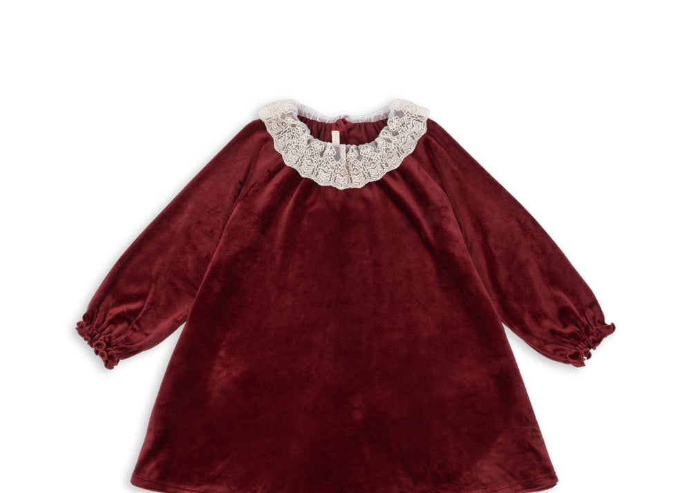 Konges Sløjd A/S Jersey Jurken red dahlia