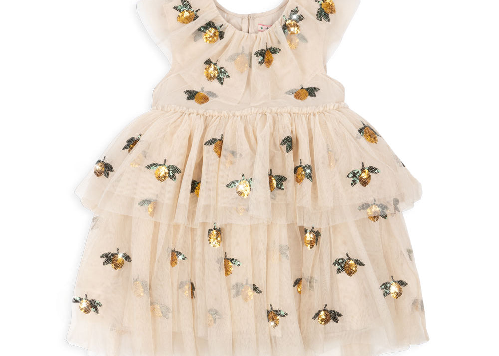 Konges Sløjd A/S WOVEN DRESSES lemon sequin