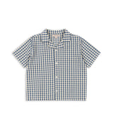 Konges Sløjd A/S Geweven Shirts Met Korte Mouwen captains blue check