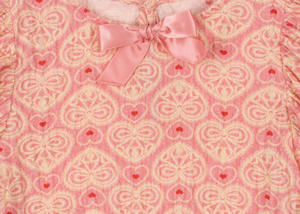 Konges Sløjd A/S Geweven Shirts Met Korte Mouwen lacy pink