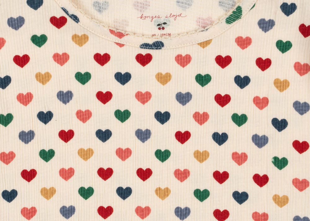 Konges Sløjd A/S Jersey Jurken coeur coloré