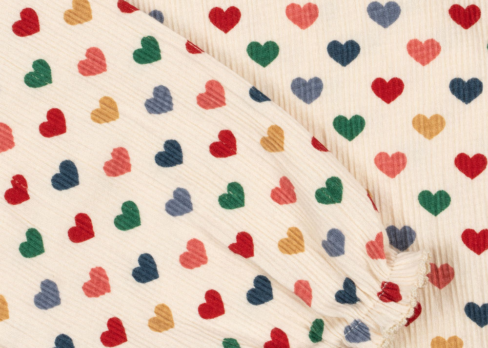 Konges Sløjd A/S Jersey Jurken coeur coloré