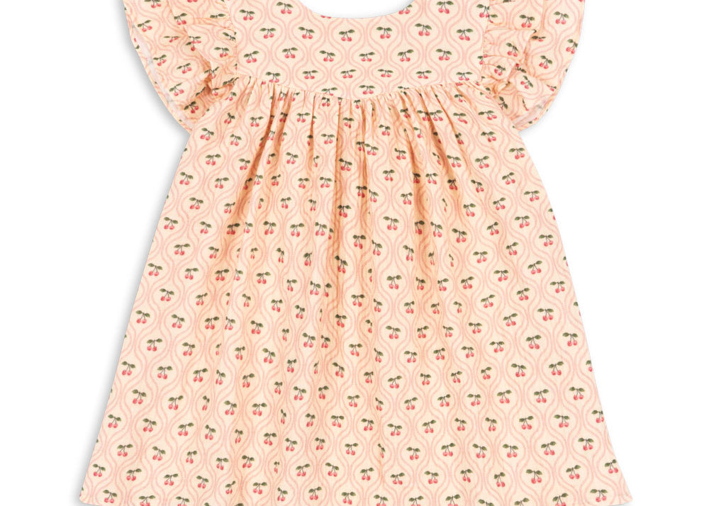 Konges Sløjd A/S WOVEN DRESSES cherry pink motif
